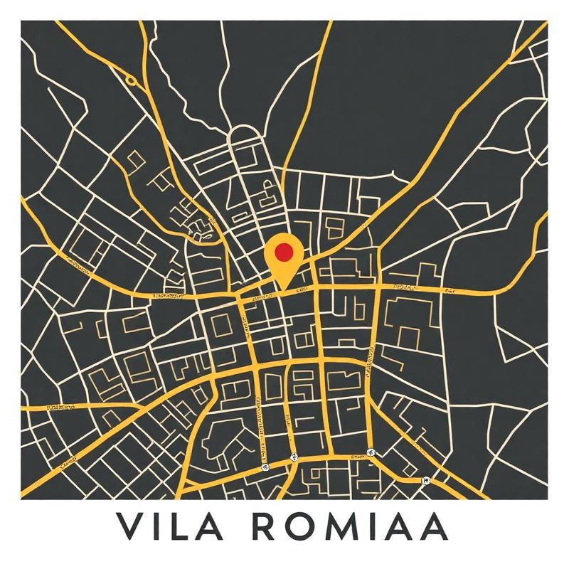 Mapa ilustrativo da localização da Pizzaria Bella Ravenna na Vila Romana, São Paulo